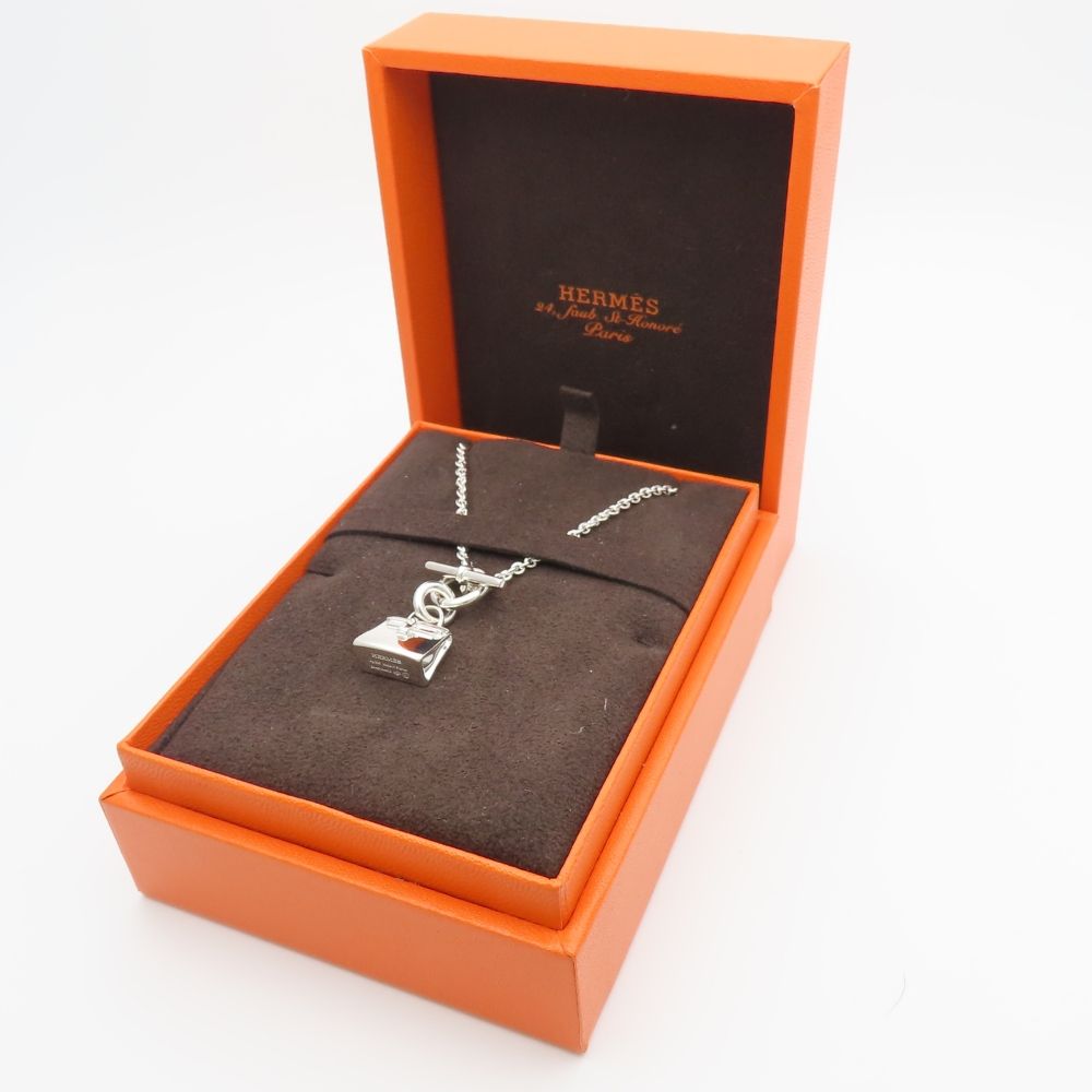 Hermes Necklace Amulet Kelly Silver Fashionable — view 8