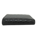 Gucci Bifold Wallet Micro GG Guccissima Leather Black Compact — view 3