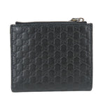 Gucci Bifold Wallet Micro GG Guccissima Leather Black Compact — view 2