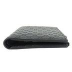Gucci Bifold Wallet Micro GG Guccissima Leather Black Compact — view 4