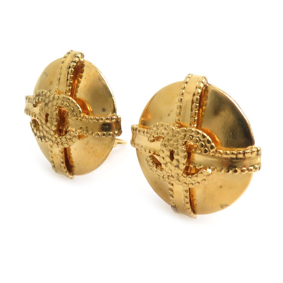 Chanel Earrings CC Logo — view 2