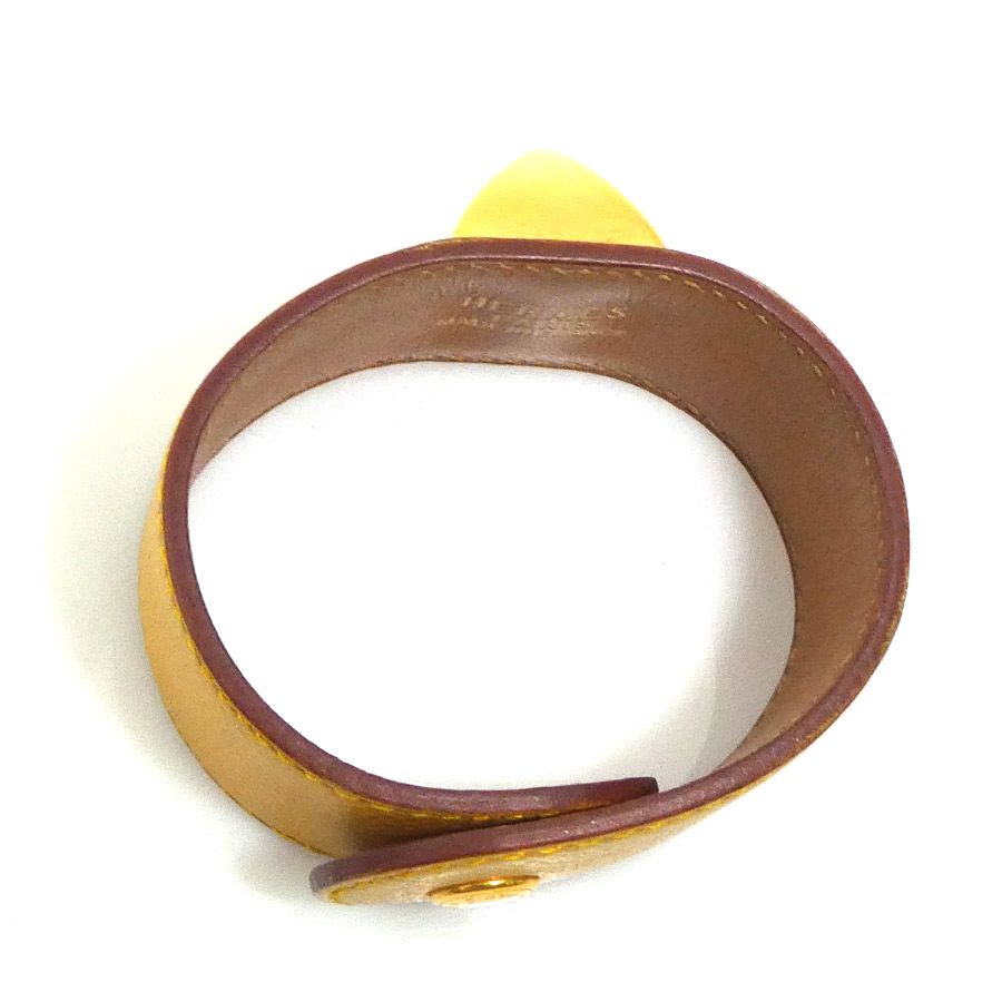 Hermes Bracelet Medallion Yellow — view 5