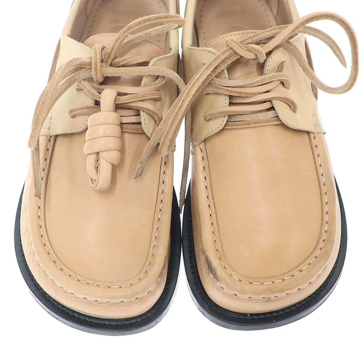 Loewe Campo Boat Shoes Beige 38 — view 7