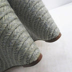 Hermes Sandals Wedge Sole Ribbon Espadrilles Gray 39 Canvas — view 7