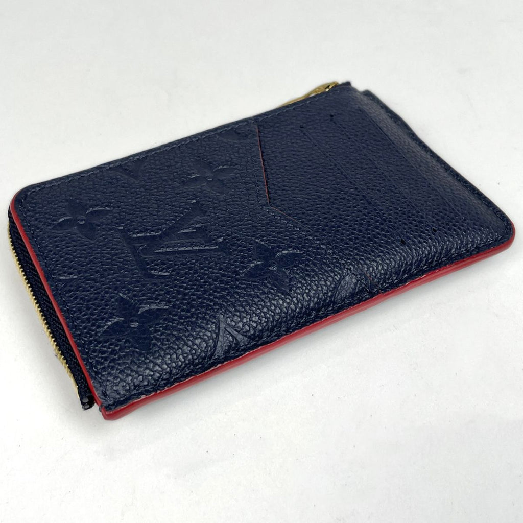 Louis Vuitton Card Holder Recto Verso Case Coin Monogram Empreinte Marine — view 2