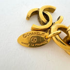Chanel CC Logo Necklace CC Mark Round Gold Plated — view 6