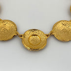 Chanel CC Logo Necklace CC Mark Round Gold Plated — view 2