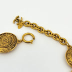 Chanel CC Logo Necklace CC Mark Round Gold Plated — view 3