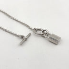 Hermes Kelly Cadena Necklace Pendant Silver — view 3