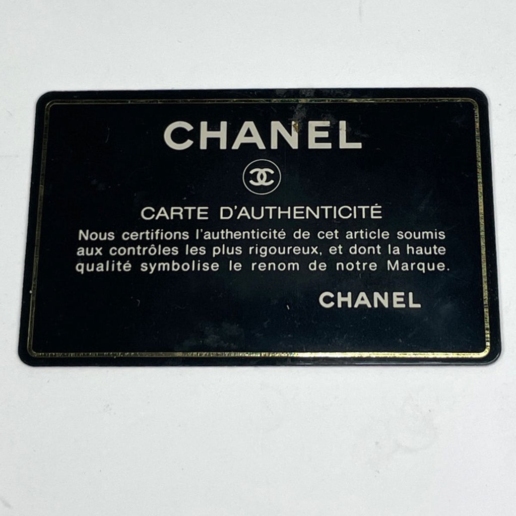Chanel CC Logo Vanity Bicolor Makeup Pouch Leather Black — view 9