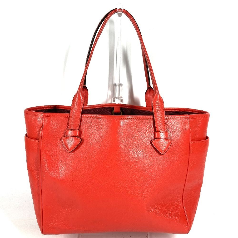 Loewe Shoulder Bag Logo Heritage Leather Orange Red — view 2