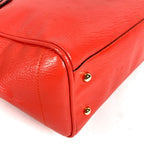 Loewe Shoulder Bag Logo Heritage Leather Orange Red — view 6