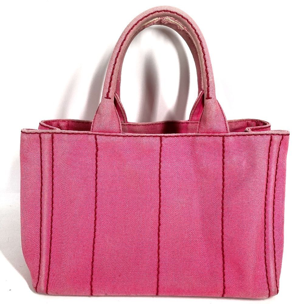Prada Shoulder Bag Logo Canapa Mini Canvas Pink — view 2