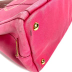 Prada Shoulder Bag Logo Canapa Mini Canvas Pink — view 6