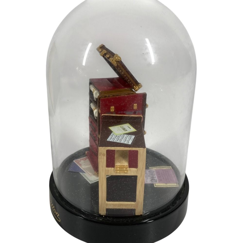 Louis Vuitton Object Trunk Box Snow Dome Glass Black — view 2