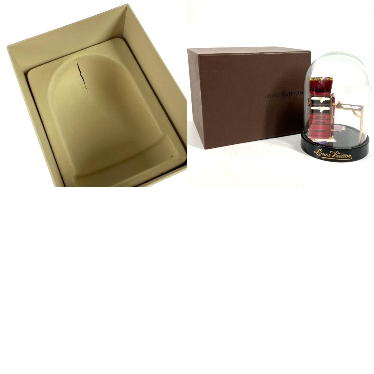 Louis Vuitton Object Trunk Box Snow Dome Glass Black — view 9