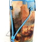 Louis Vuitton Shoulder Bag Neverfull MM Leather Blue — view 5