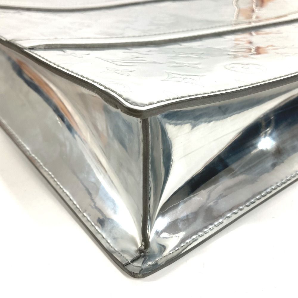 Louis Vuitton Handbag Sac Plat Leather Silver — view 5