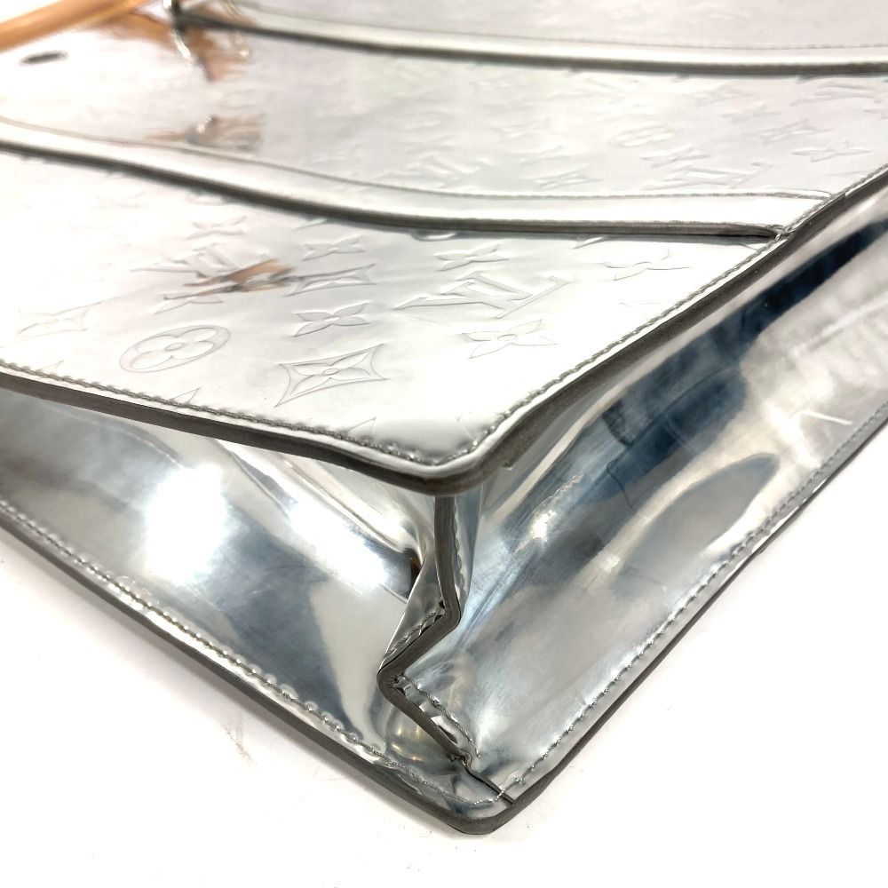 Louis Vuitton Handbag Sac Plat Leather Silver — view 4