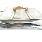 Louis Vuitton Handbag Sac Plat Leather Silver — view 3
