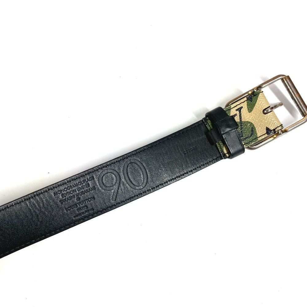 Louis Vuitton Belt Ceinture Monogram Flage Canvas Khaki — view 6