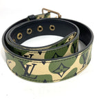 Louis Vuitton Belt Ceinture Monogram Flage Canvas Khaki — view 4