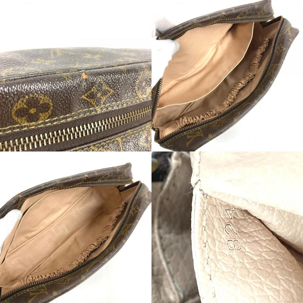 Louis Vuitton Makeup Pouch Trousse Toilette 28 Monogram Canvas Brown — view 8