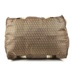 Fendi Shoulder Bag Logo Zucchino Nylon Beige — view 5