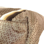 Fendi Shoulder Bag Logo Zucchino Nylon Beige — view 6