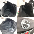 Gucci Shoulder Bag GG Logo Nylon Black — view 8