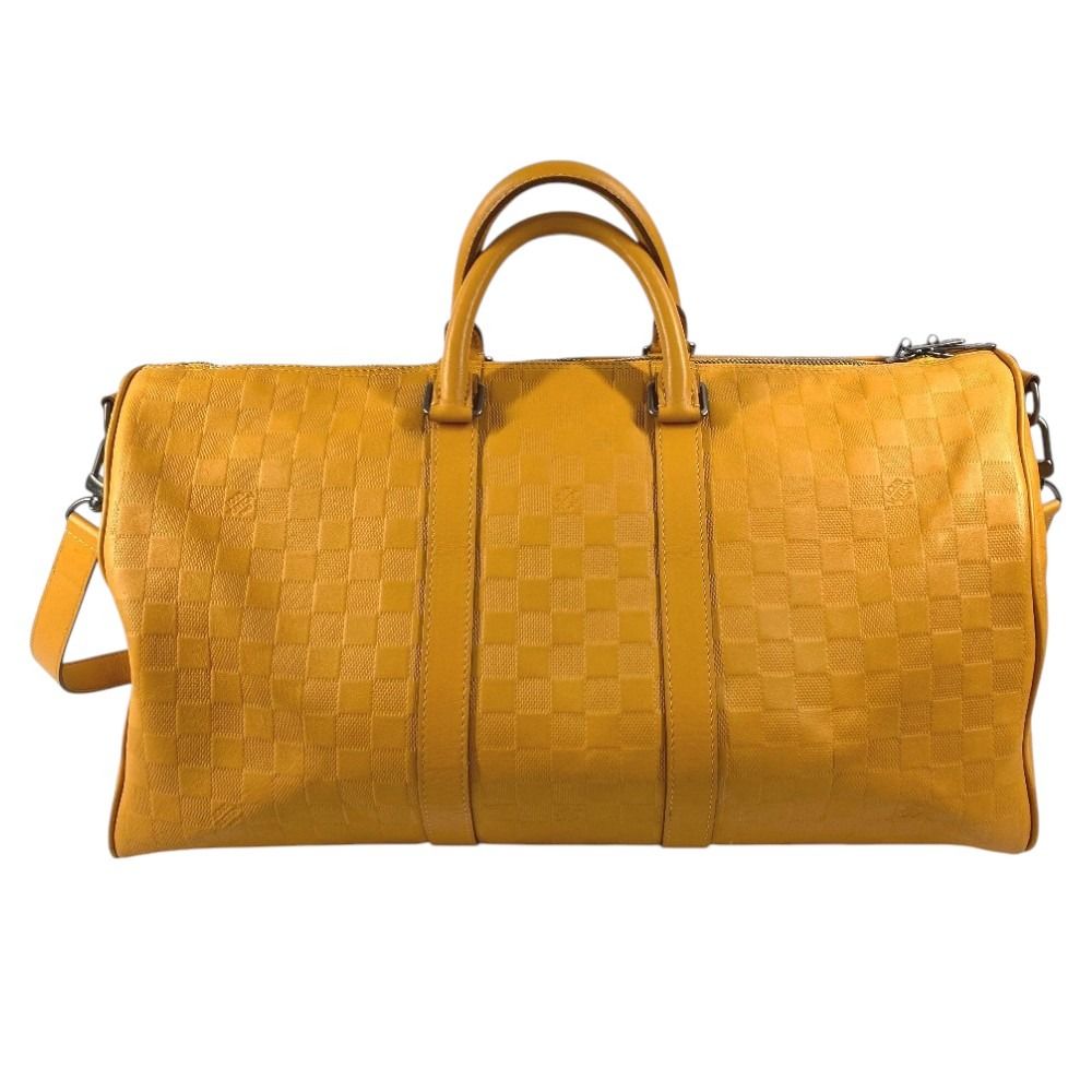 Louis Vuitton Boston Bag Keepall Bandouliere 45 Damier Infini Leather Solaru — view 2