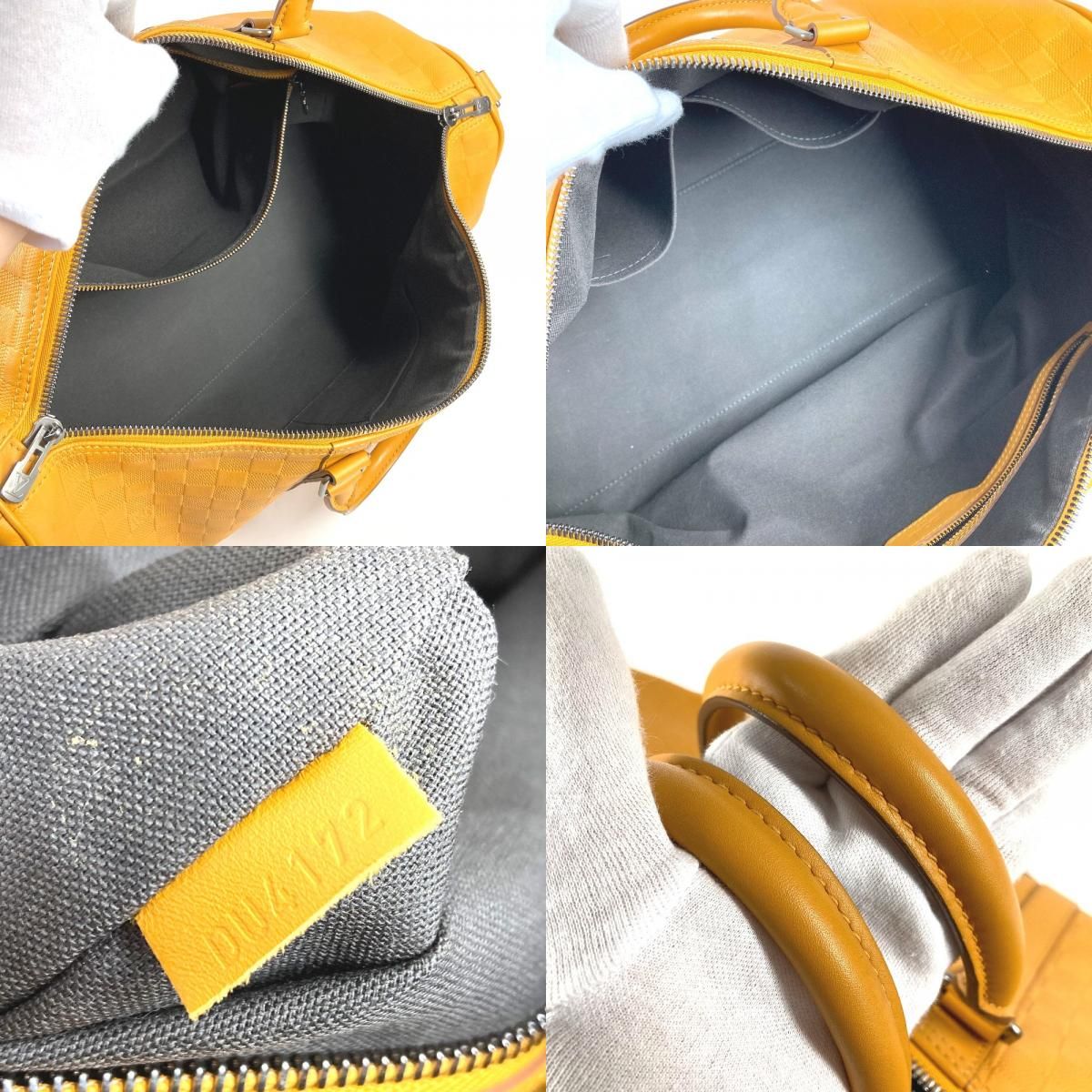 Louis Vuitton Boston Bag Keepall Bandouliere 45 Damier Infini Leather Solaru — view 8