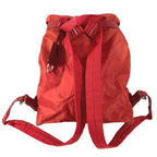 Prada Backpack Sac Triangle Logo Nylon Red — view 2