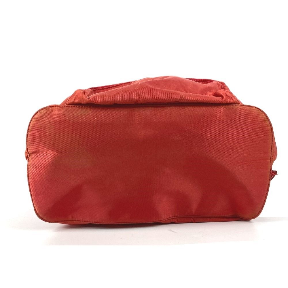 Prada Backpack Sac Triangle Logo Nylon Red — view 6