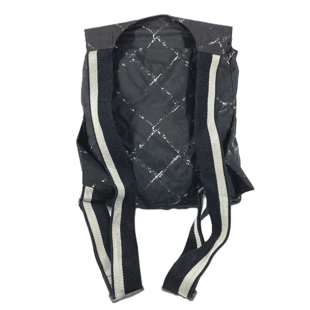 Chanel Backpack Logo Nylon Black — view 2