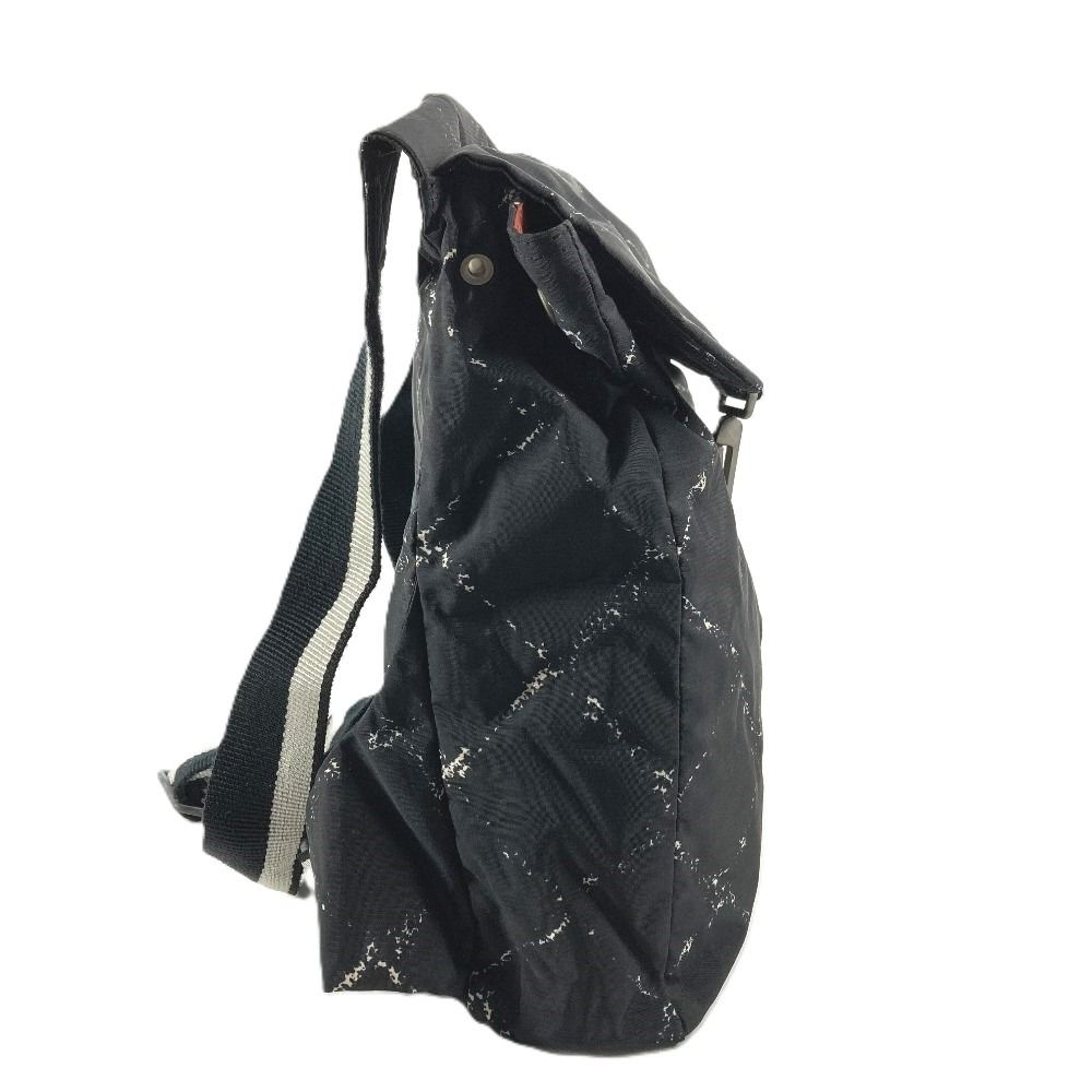 Chanel Backpack Logo Nylon Black — view 3