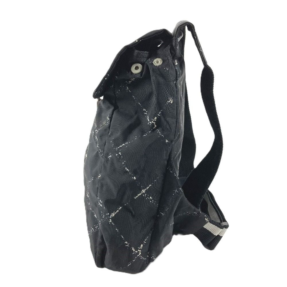 Chanel Backpack Logo Nylon Black — view 4