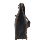 Gucci Shoulder Bag GG Logo Leather Canvas Brown — view 3