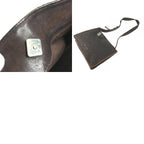 Gucci Shoulder Bag GG Logo Leather Canvas Brown — view 9