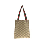 Gucci Sherry Line Beige Green Red GG Supreme Canvas 002 58 Tote Shoulder Bag — view 2