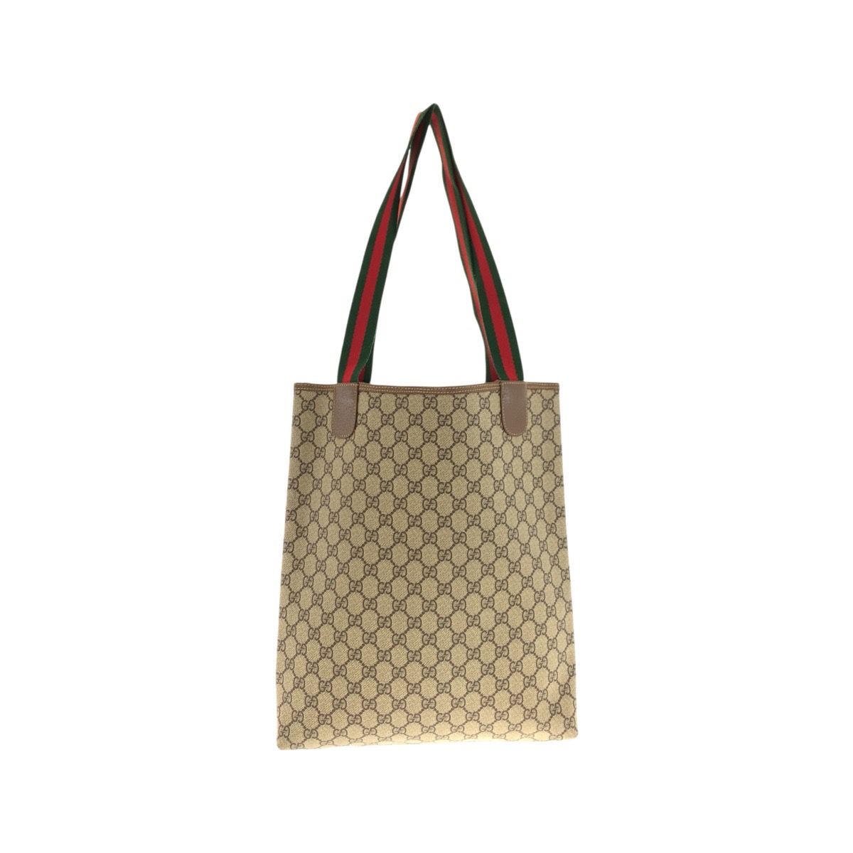 Gucci Sherry Line Beige Green Red GG Supreme Canvas 002 58 Tote Shoulder Bag — view 2