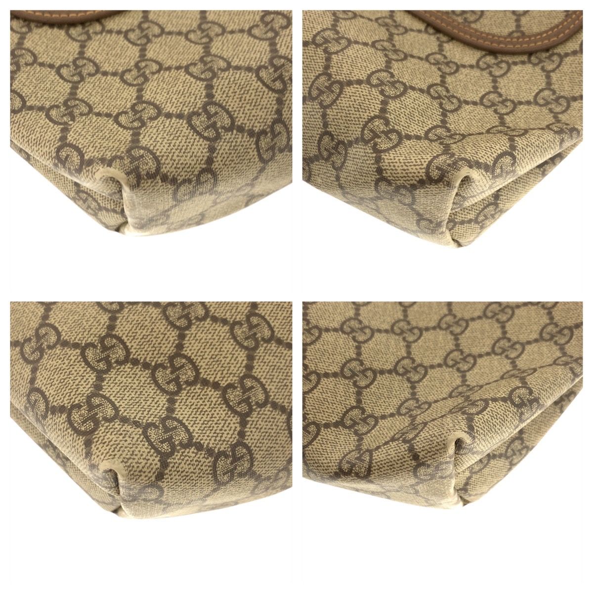 Gucci Sherry Line Beige Green Red GG Supreme Canvas 002 58 Tote Shoulder Bag — view 3