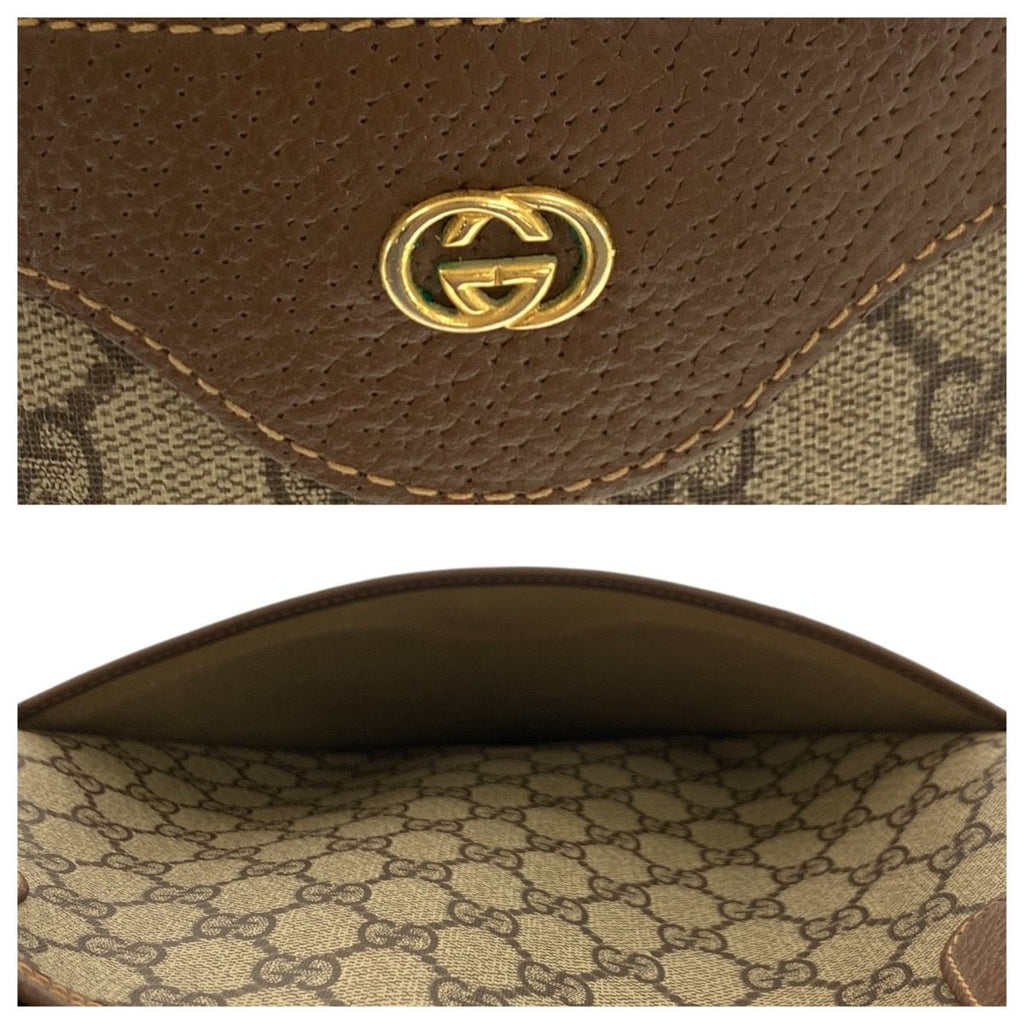 Gucci Sherry Line Beige Green Red GG Supreme Canvas 002 58 Tote Shoulder Bag — view 5