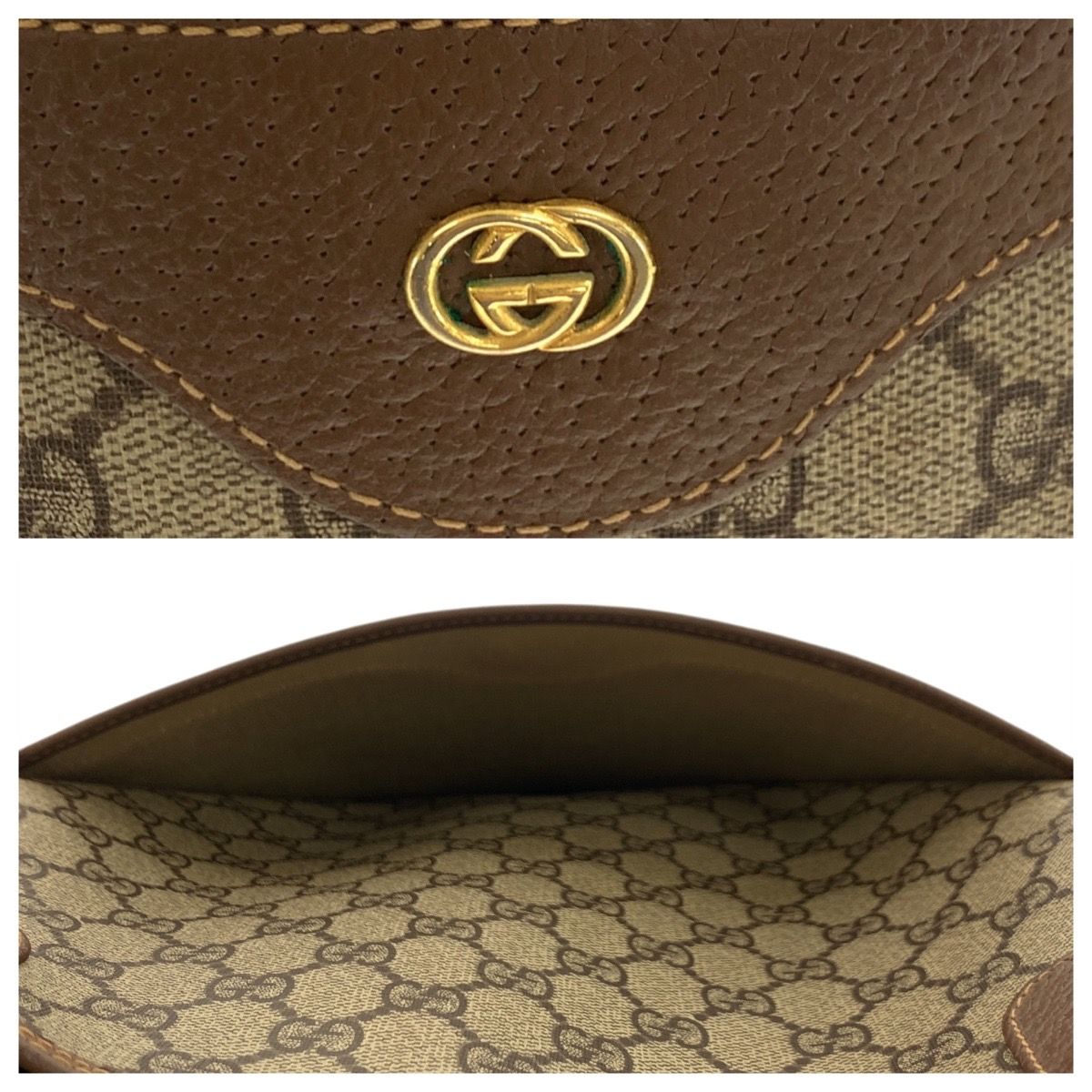 Gucci Sherry Line Beige Green Red GG Supreme Canvas 002 58 Tote Shoulder Bag — view 5