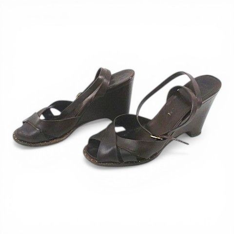 Louis Vuitton Sandals Wedge Sole Cross — view 2