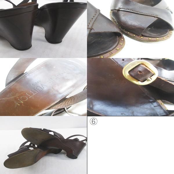 Louis Vuitton Sandals Wedge Sole Cross — view 9