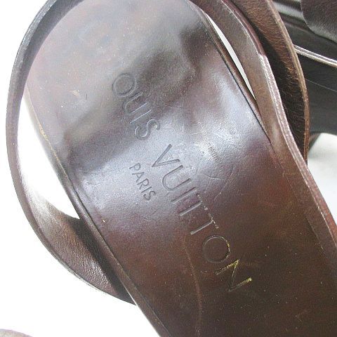 Louis Vuitton Sandals Wedge Sole Cross — view 6