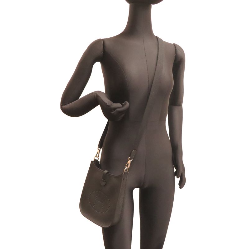 Hermes Shoulder Bag Black — view 8