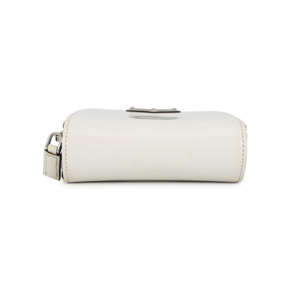 Prada Shoulder Bag Triangle Smartphone Saffiano White — view 3