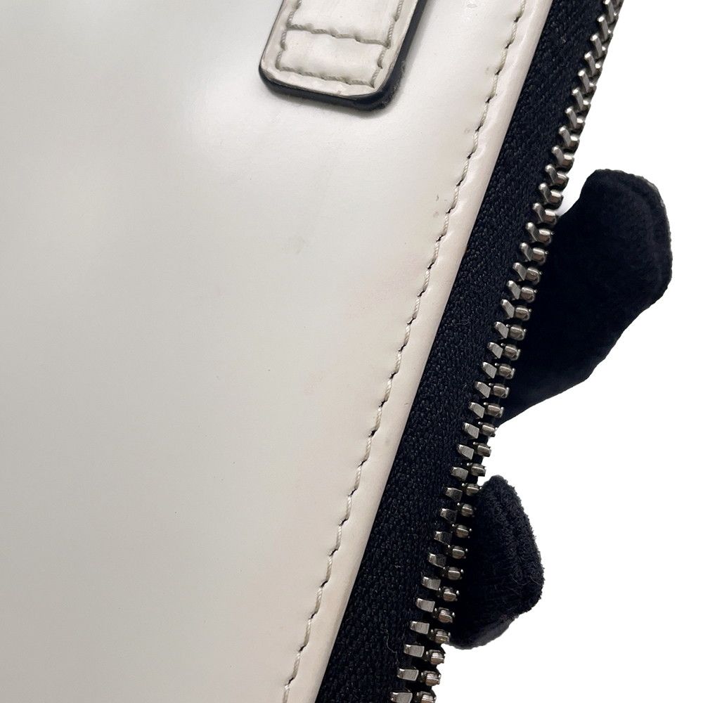 Prada Shoulder Bag Triangle Smartphone Saffiano White — view 8